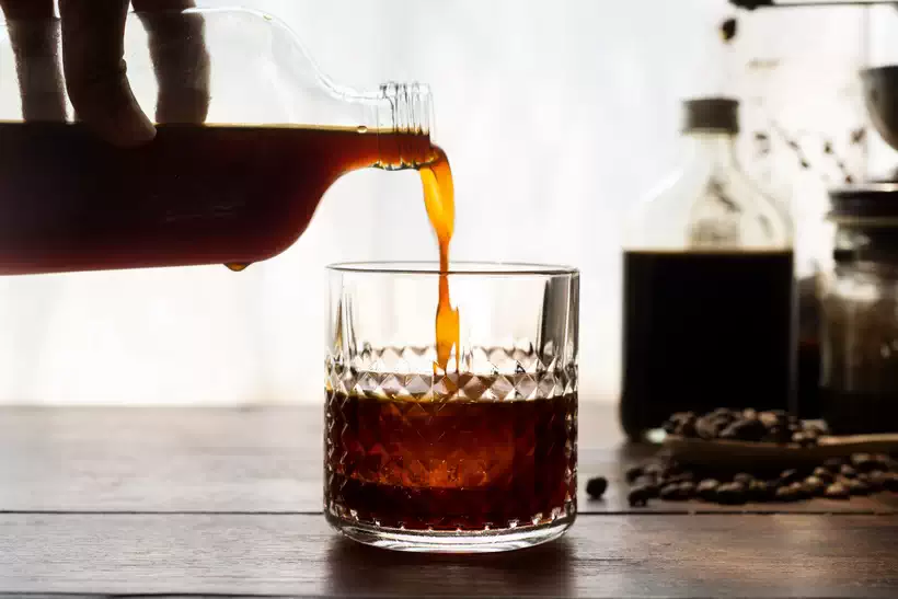 Preapring Coffee with Cold Brew Concentrate